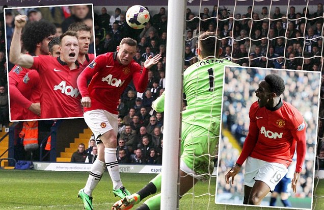 Manchester United Bangkit karena Gol Jones, Rooney and Welbeck